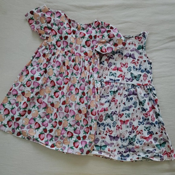 H&m dress bundle butterfly strawberry kids 6 7 8 - Picture 8 of 8